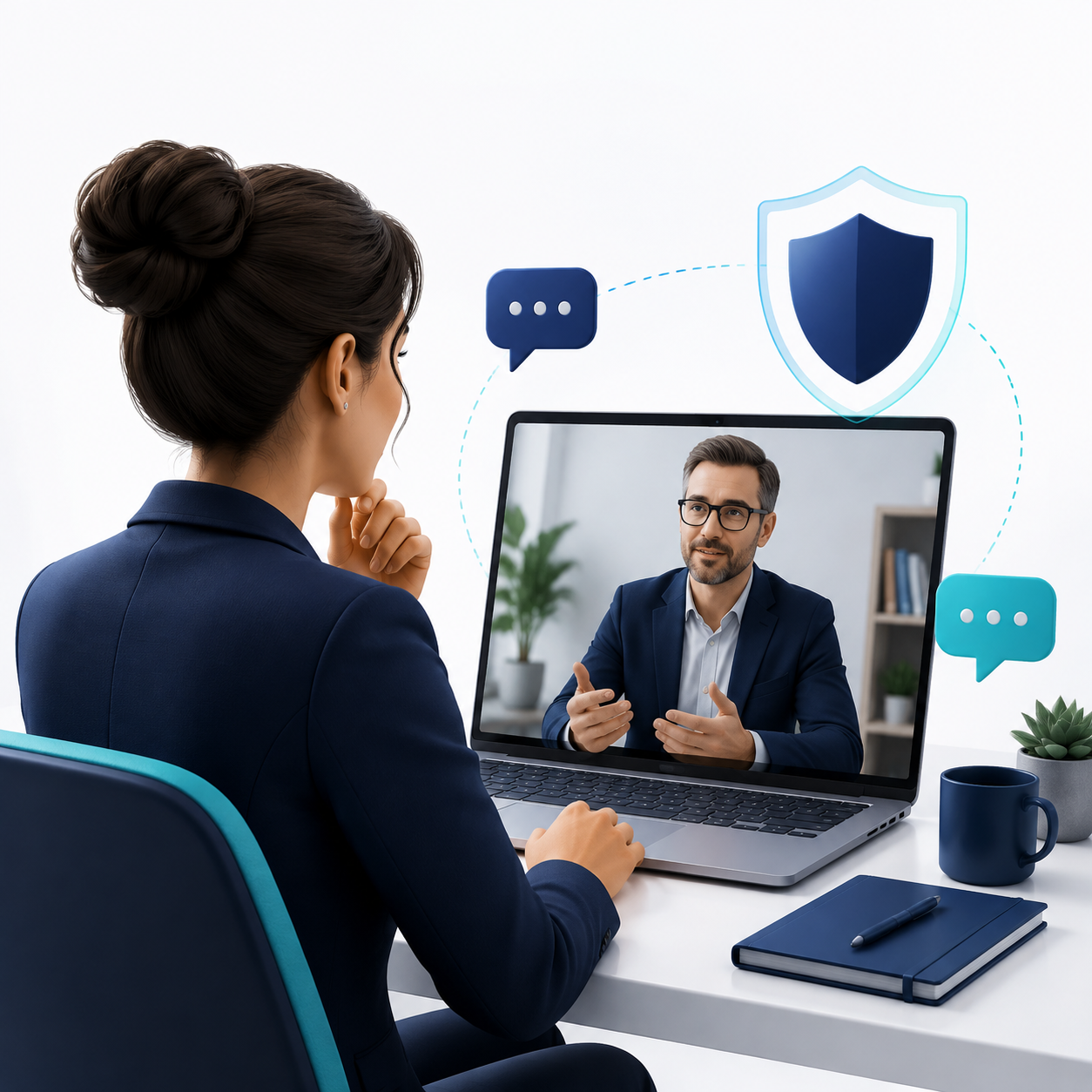 Private and secure online consultation